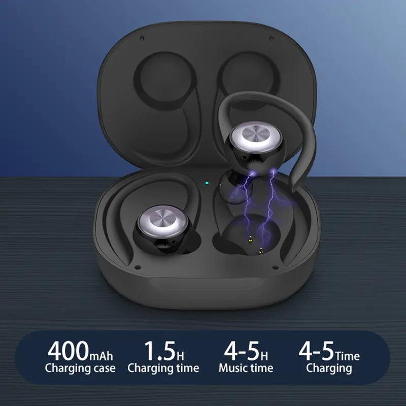 Waterproof TWS Bluetooth Earbuds with Charging Case