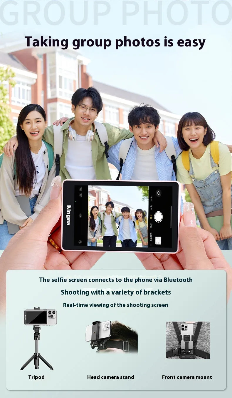 Selfie Display Magnetic Suction Screen For Mobile Phone