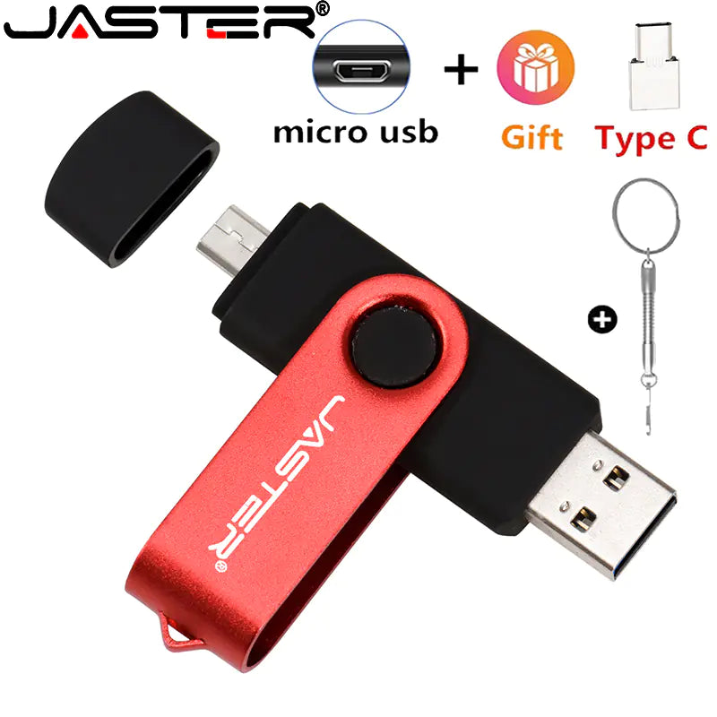 3-in-1 Mobile Phone OTG Pen Drive Set with Custom Logo