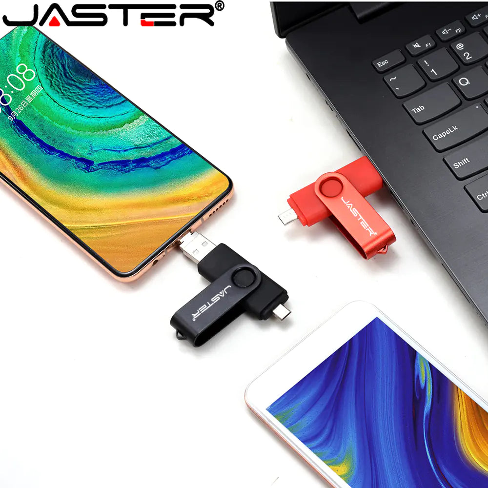 3-in-1 Mobile Phone OTG Pen Drive Set with Custom Logo