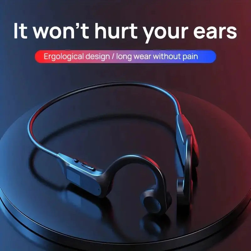Wireless Neckband Air Conduction Earphones with Display