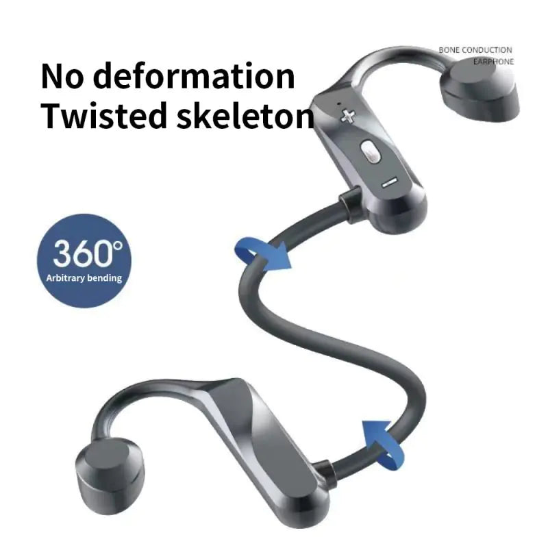 KS69 Bone Conduction Bluetooth 5.2 Neckband Earphones