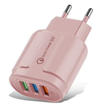 Macaron Color USB Charger with 3 Ports (5V 2A)