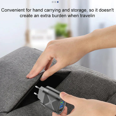 Universal Mobile Phone Charger with 4 USB Ports