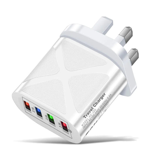 Universal Mobile Phone Charger with 4 USB Ports