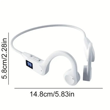 Wireless Neckband Air Conduction Earphones with Display