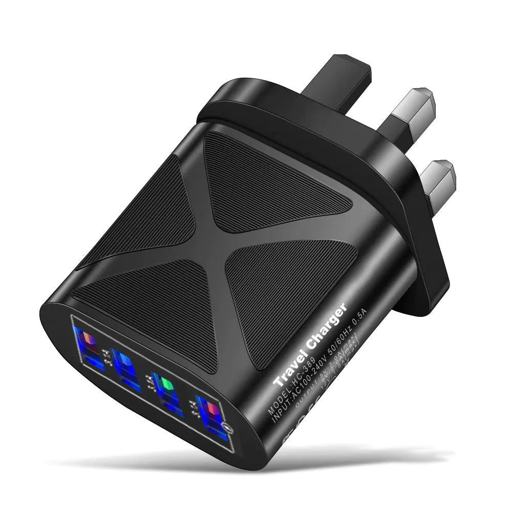 Universal Mobile Phone Charger with 4 USB Ports